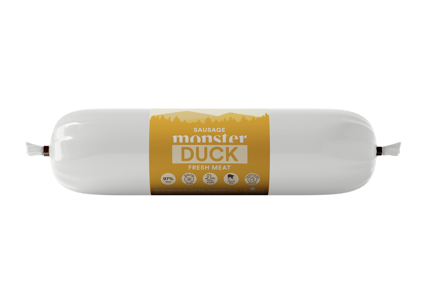 Monster Dog Sausage Duck 80 g eða 200 g