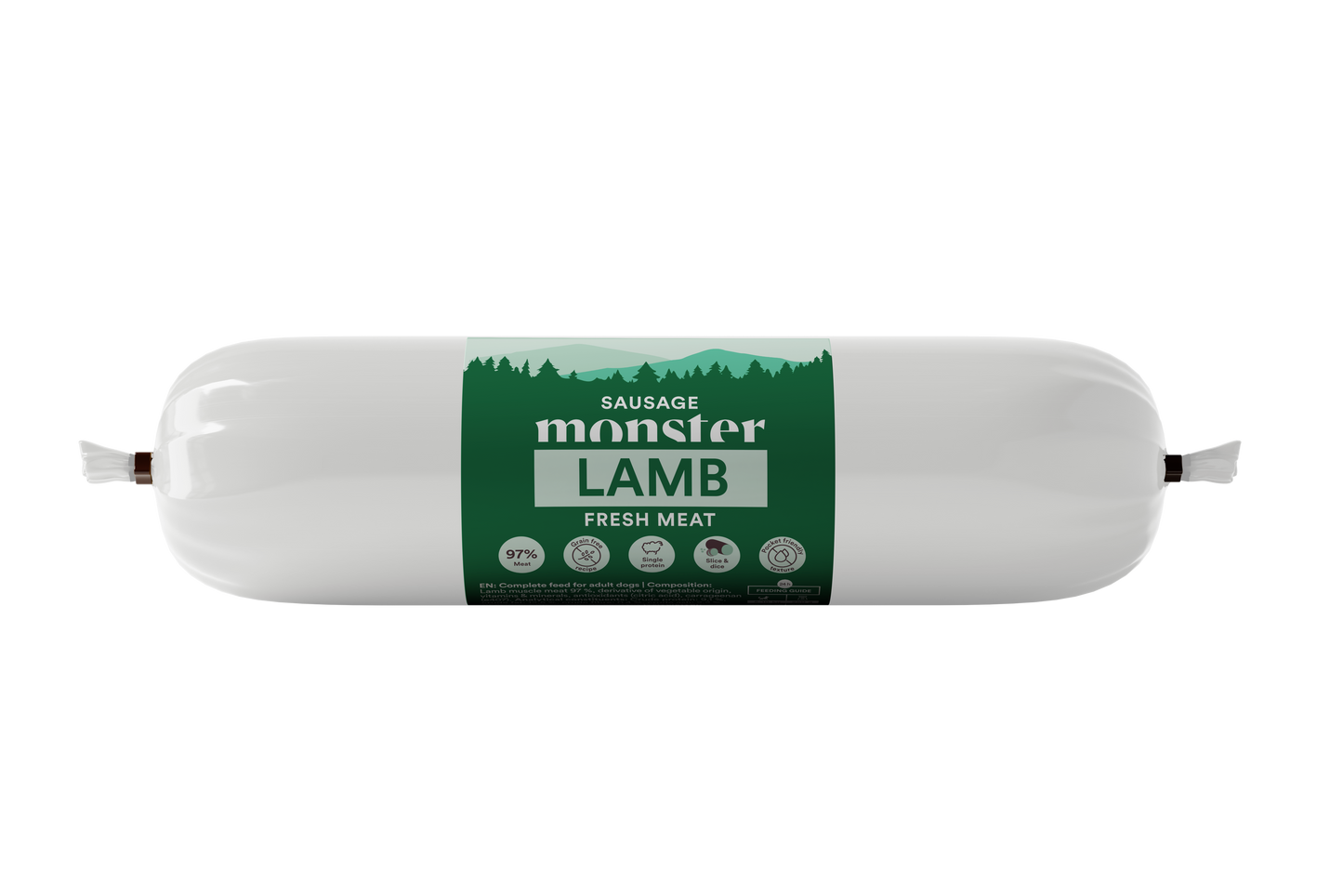 Monster Dog Sausage Lamb 80 g eða 200 g