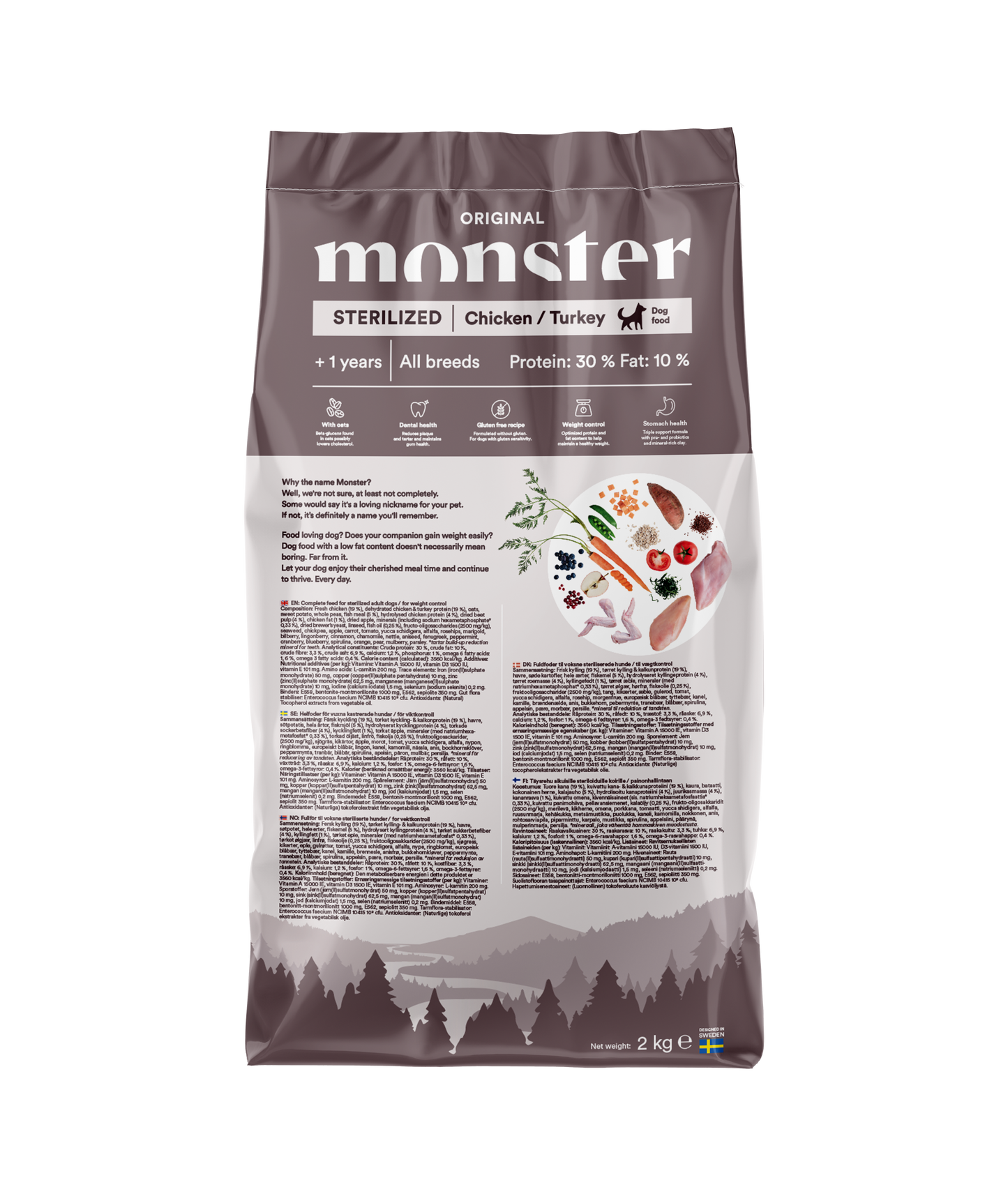 Monster Dog Original Sterilized Chicken/Turkey