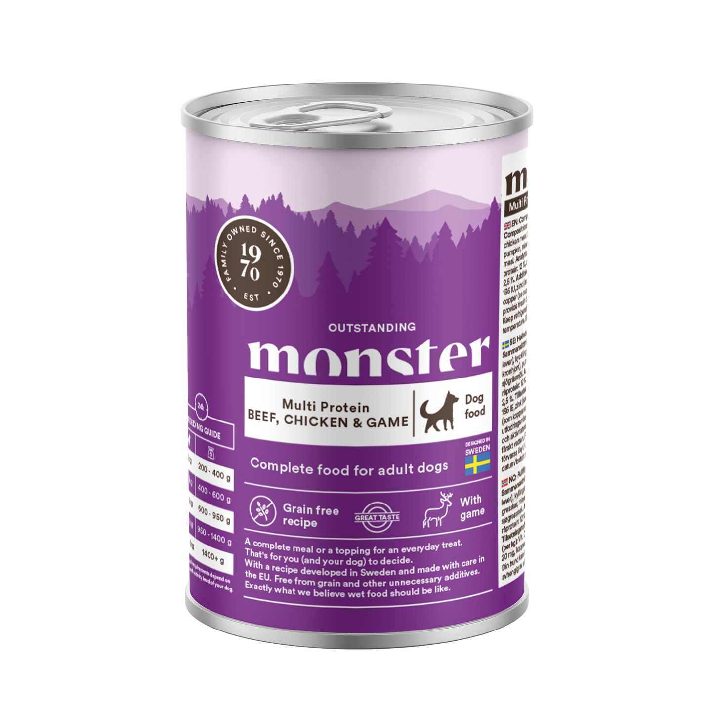 Monster Dog Multi Protein Beef/Chicken/Game Can 400 g