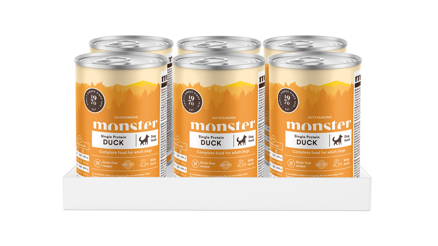 Monster Dog Adult Single Protein Duck Can 400 g