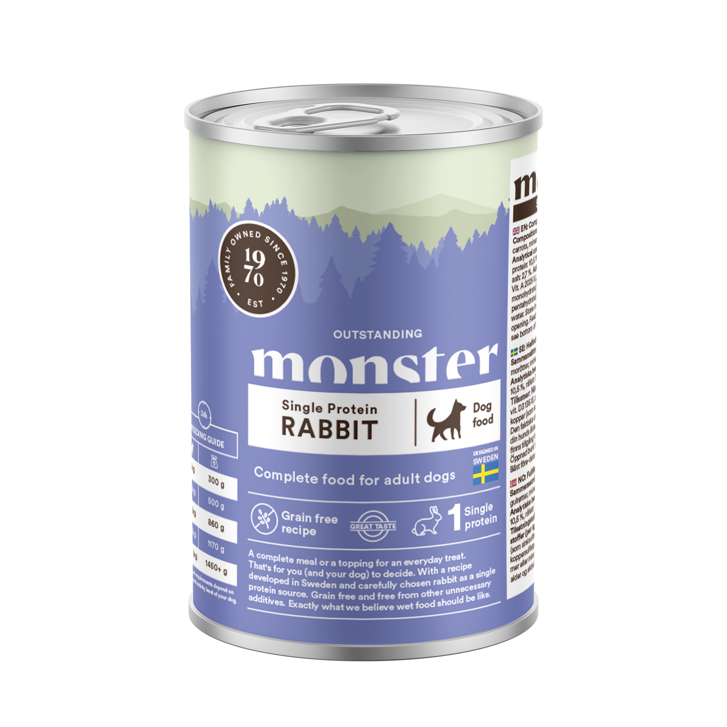 Monster Dog Adult Single Protein Rabbit Can 400 g