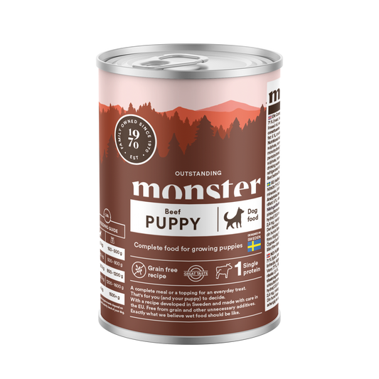 Monster Dog Puppy Beef Can 400 g