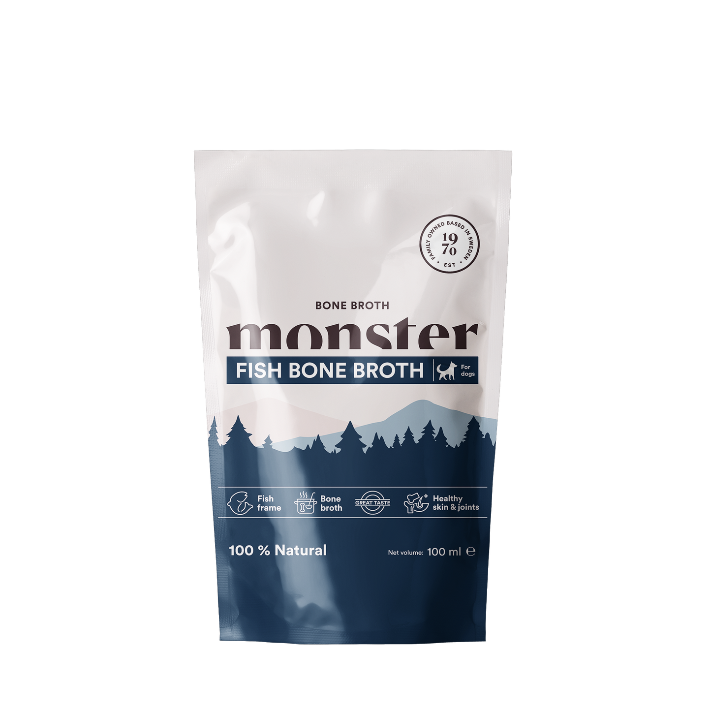 Monster Bone Broth Fish 100 ml eða 350 ml