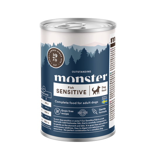 Monster Dog Sensitive Fish Can 400 g