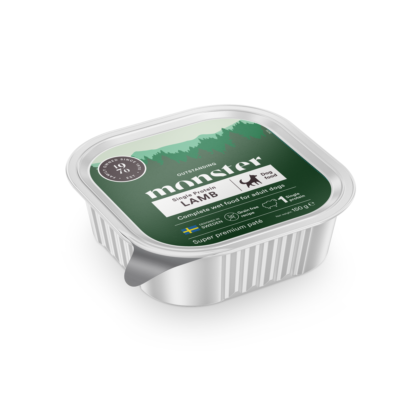 Monster Dog Lamb Paté tray 150 g