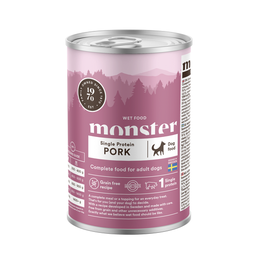 Monster Dog Adult Single Protein Pork Can 400 g