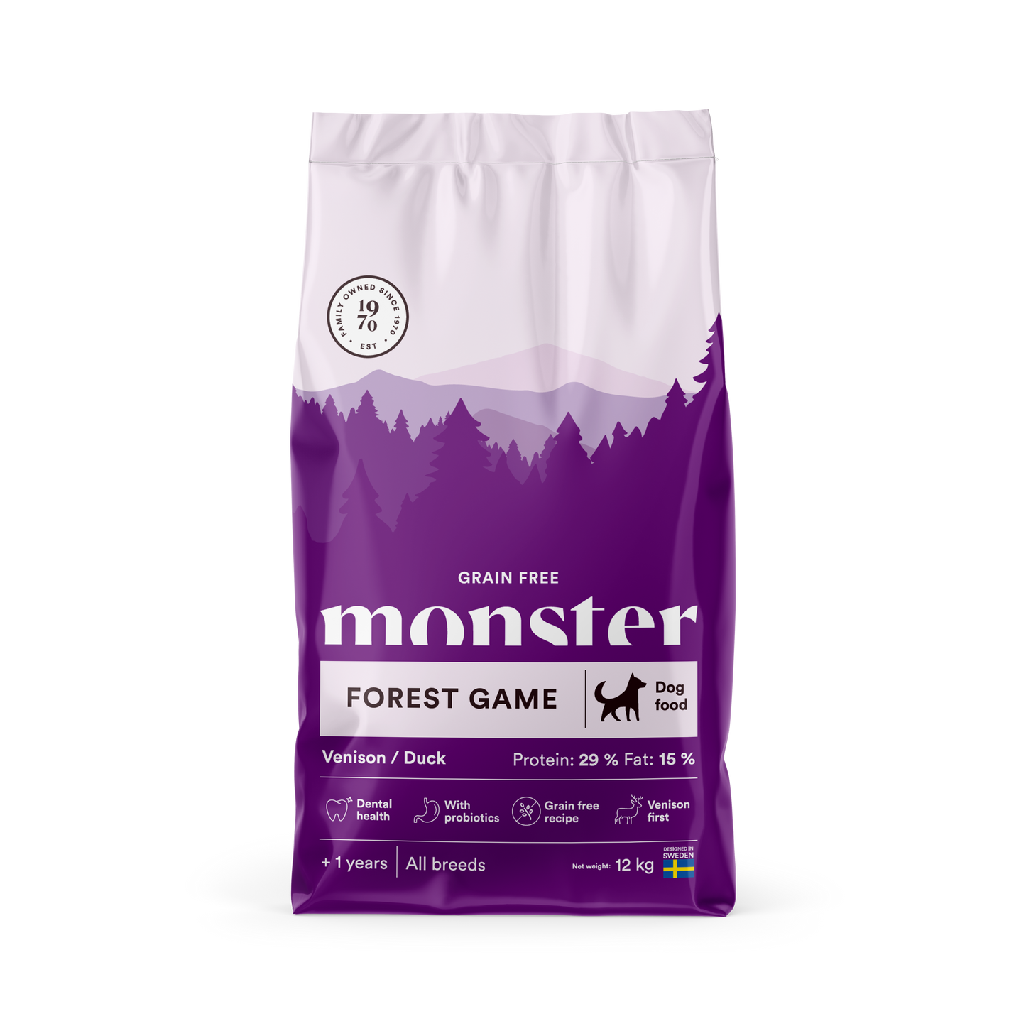 Monster Dog Grain Free Forest Game Venison/Duck