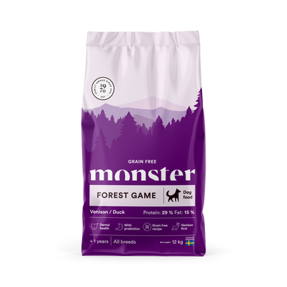 Monster Dog Grain Free Forest Game Venison/Duck