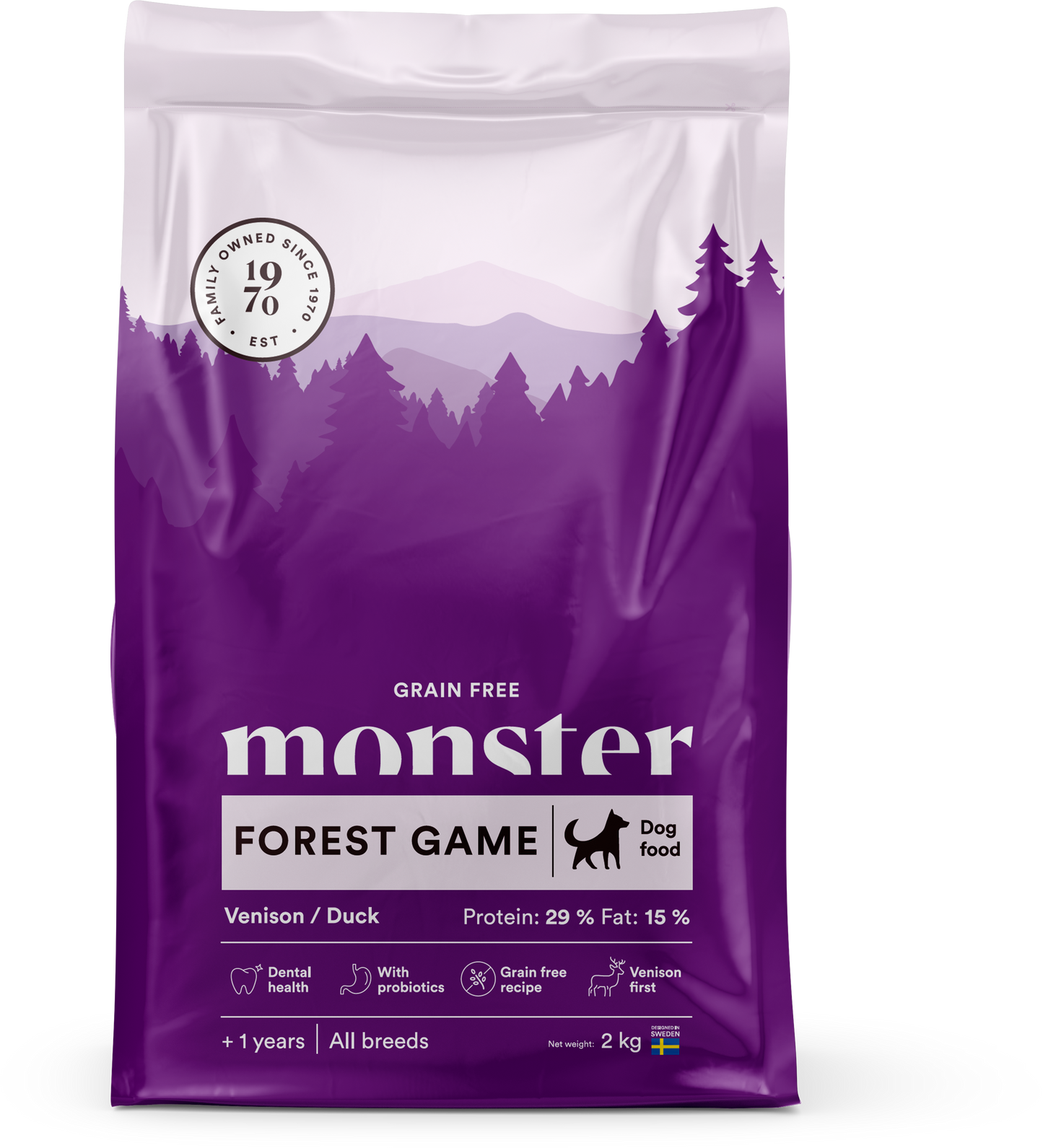 Monster Dog Grain Free Forest Game Venison/Duck