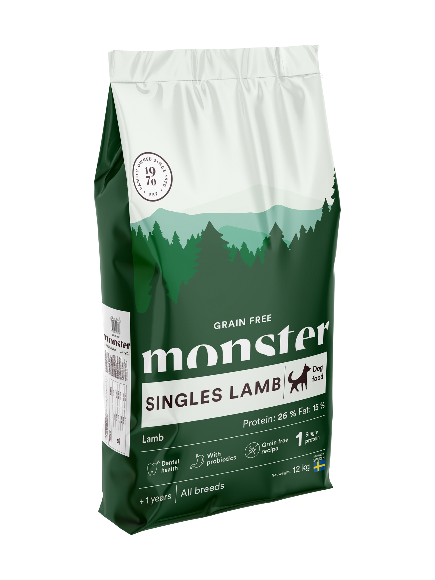 Monster Dog Grain Free Singles Lamb