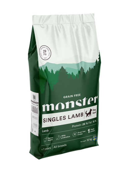 Monster Dog Grain Free Singles Lamb