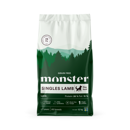 Monster Dog Grain Free Singles Lamb