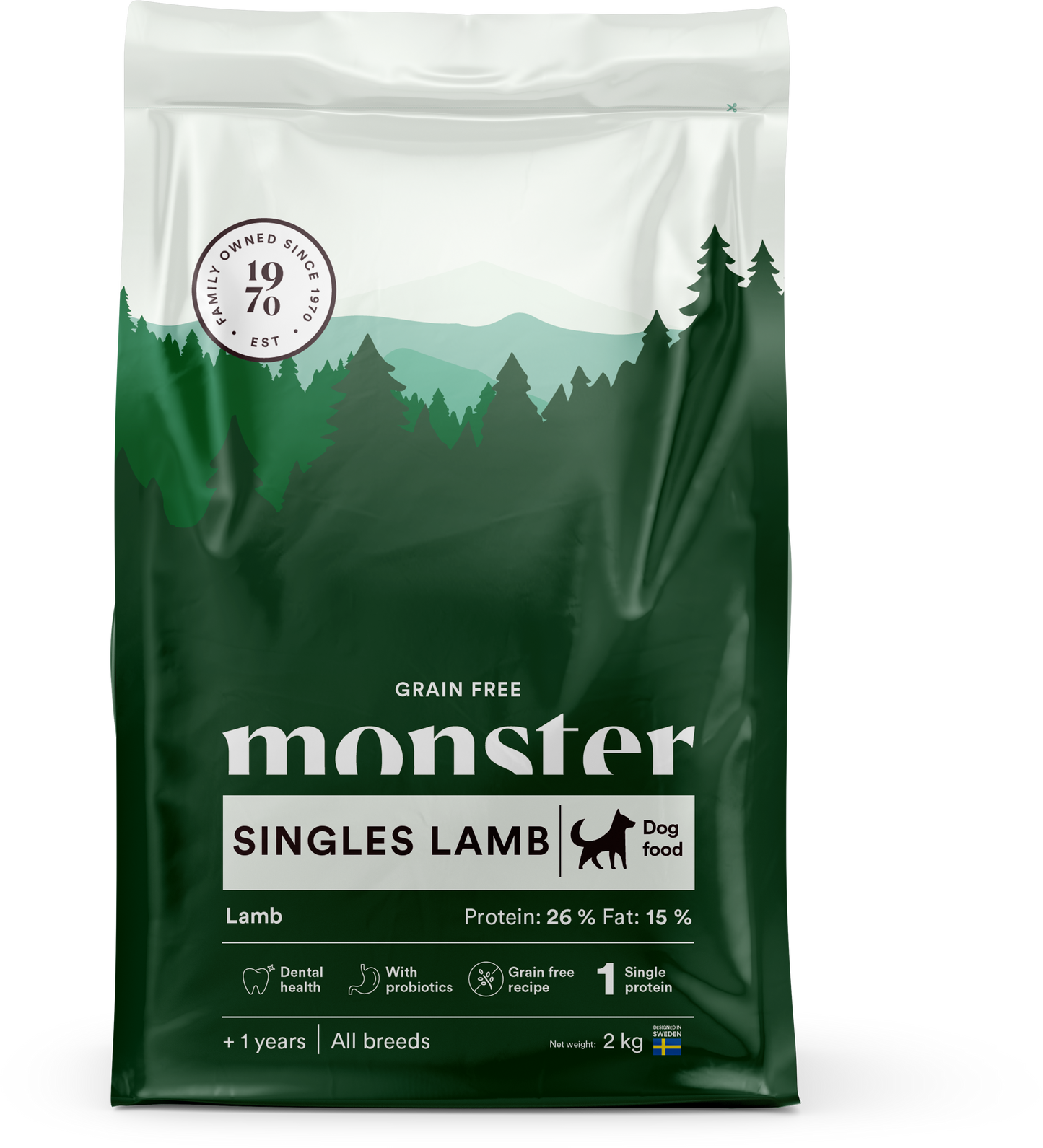 Monster Dog Grain Free Singles Lamb