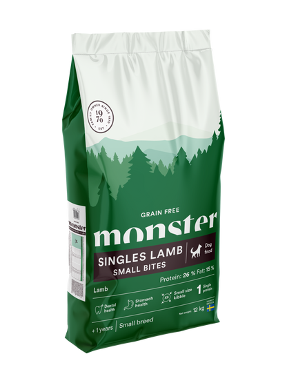 Monster Dog Grain Free Singles Lamb Small Bites