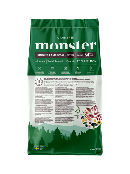 Monster Dog Grain Free Singles Lamb Small Bites