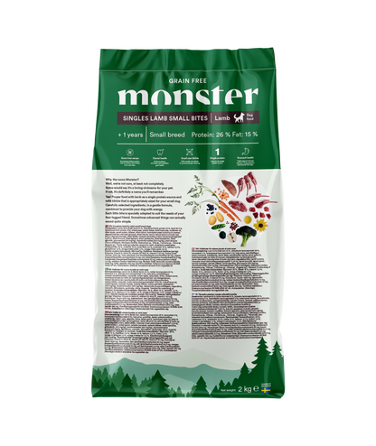 Monster Dog Grain Free Singles Lamb Small Bites