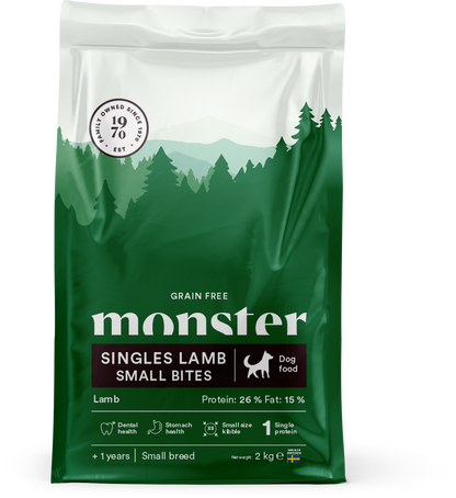 Monster Dog Grain Free Singles Lamb Small Bites