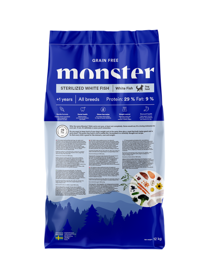 Monster Dog Grain Free Sterilized White Fish