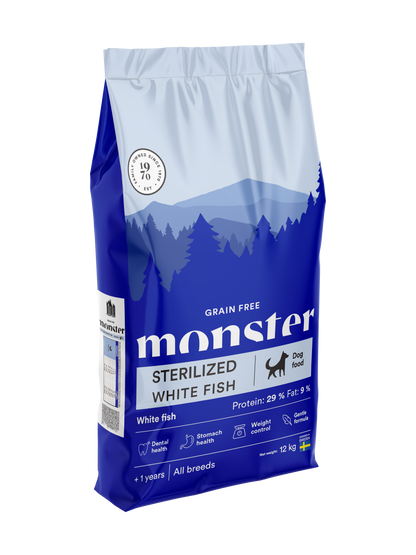 Monster Dog Grain Free Sterilized White Fish
