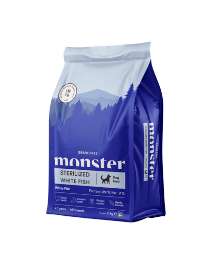 Monster Dog Grain Free Sterilized White Fish