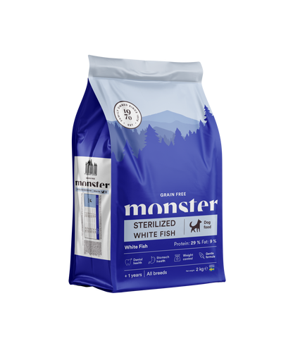 Monster Dog Grain Free Sterilized White Fish