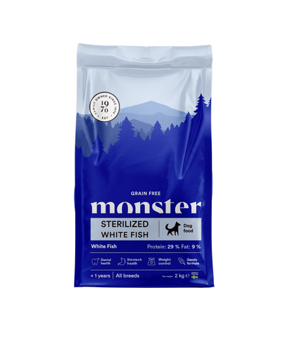 Monster Dog Grain Free Sterilized White Fish