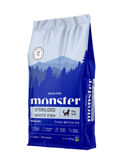 Monster Dog Grain Free Sterilized White Fish