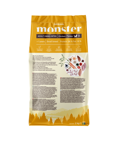Monster Dog Original Adult Chicken/Turkey Small Bites