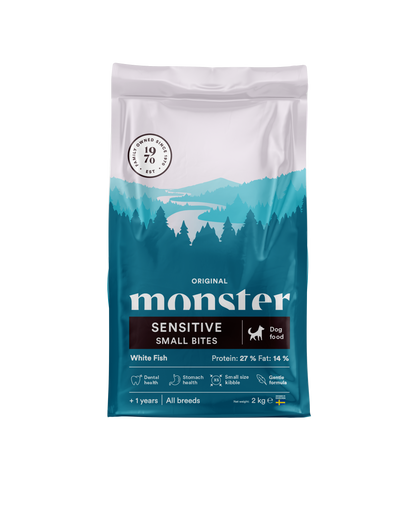 Monster Dog Original Sensitive White Fish Small bites