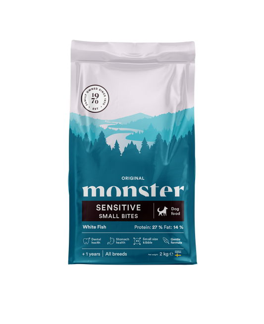 Monster Dog Original Sensitive White Fish Small bites