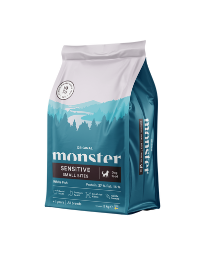 Monster Dog Original Sensitive White Fish Small bites