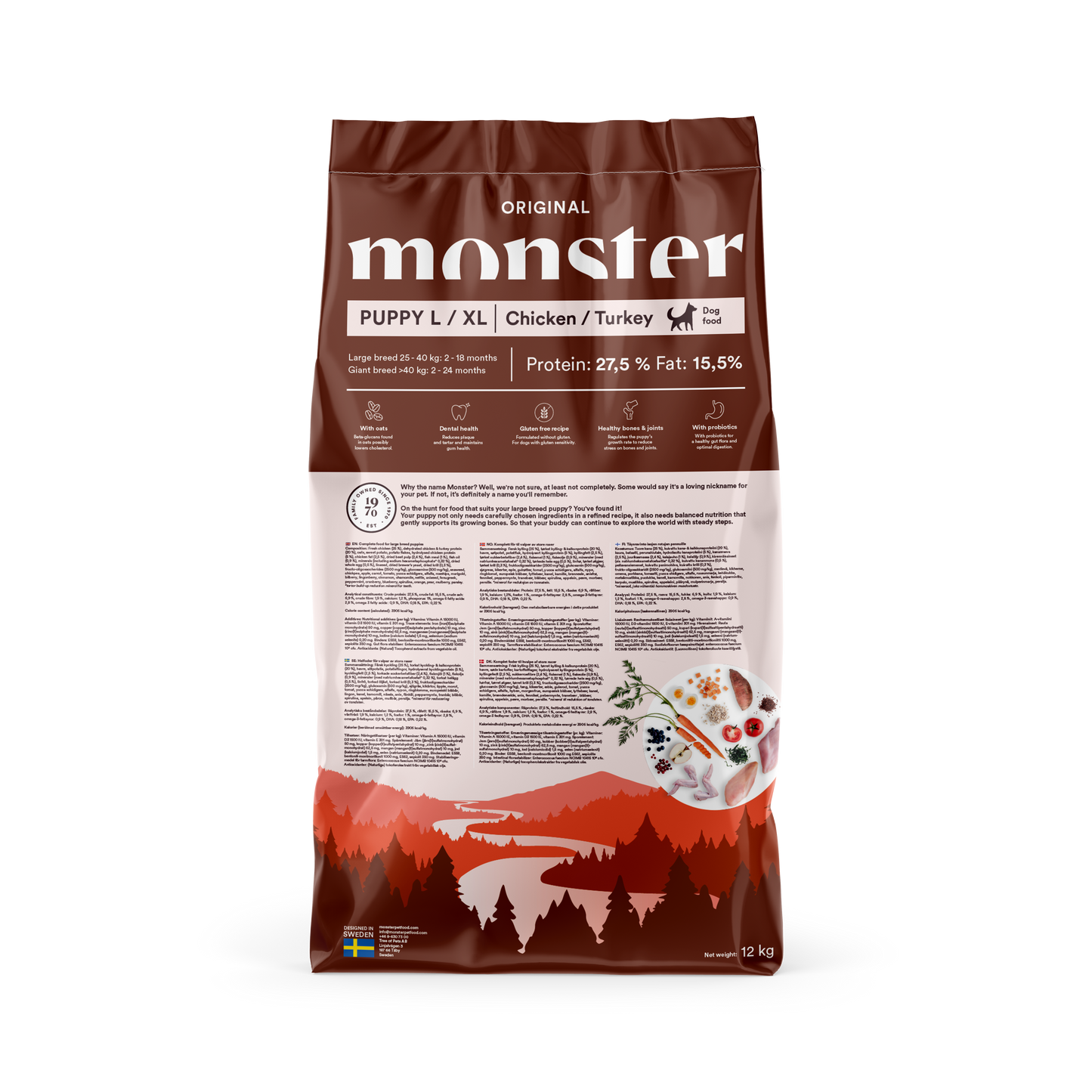 Monster Dog Original Puppy L/ XL Chicken/Turkey