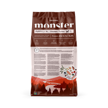 Monster Dog Original Puppy L/ XL Chicken/Turkey