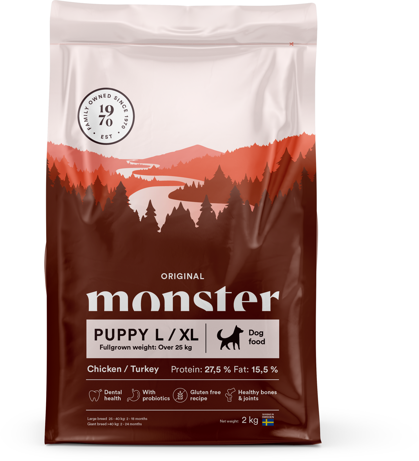 Monster Dog Original Puppy L/ XL Chicken/Turkey