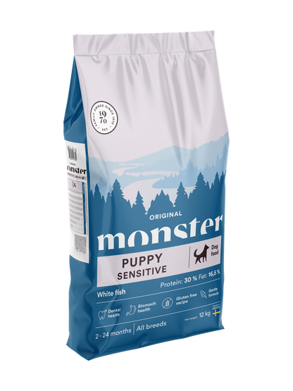 Monster Dog Original Puppy Sensitive White Fish