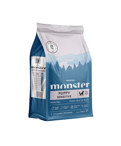 Monster Dog Original Puppy Sensitive White Fish