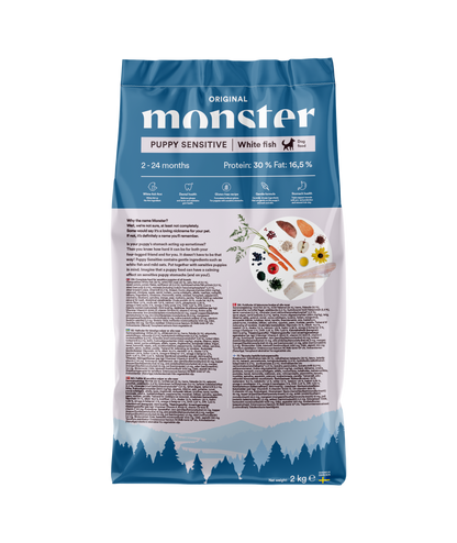 Monster Dog Original Puppy Sensitive White Fish