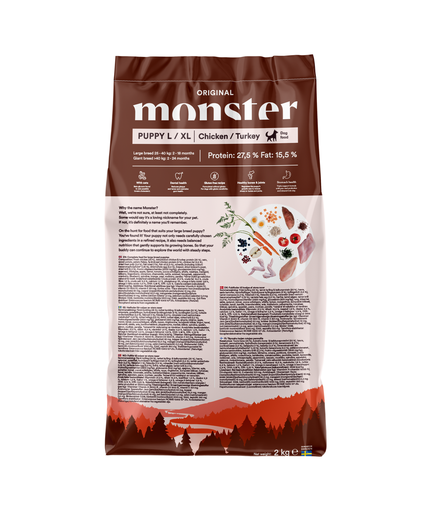 Monster Dog Original Puppy L/ XL Chicken/Turkey