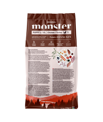 Monster Dog Original Puppy L/ XL Chicken/Turkey