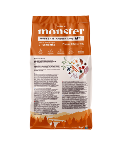 Monster Dog Original Puppy S/M Chicken/Turkey