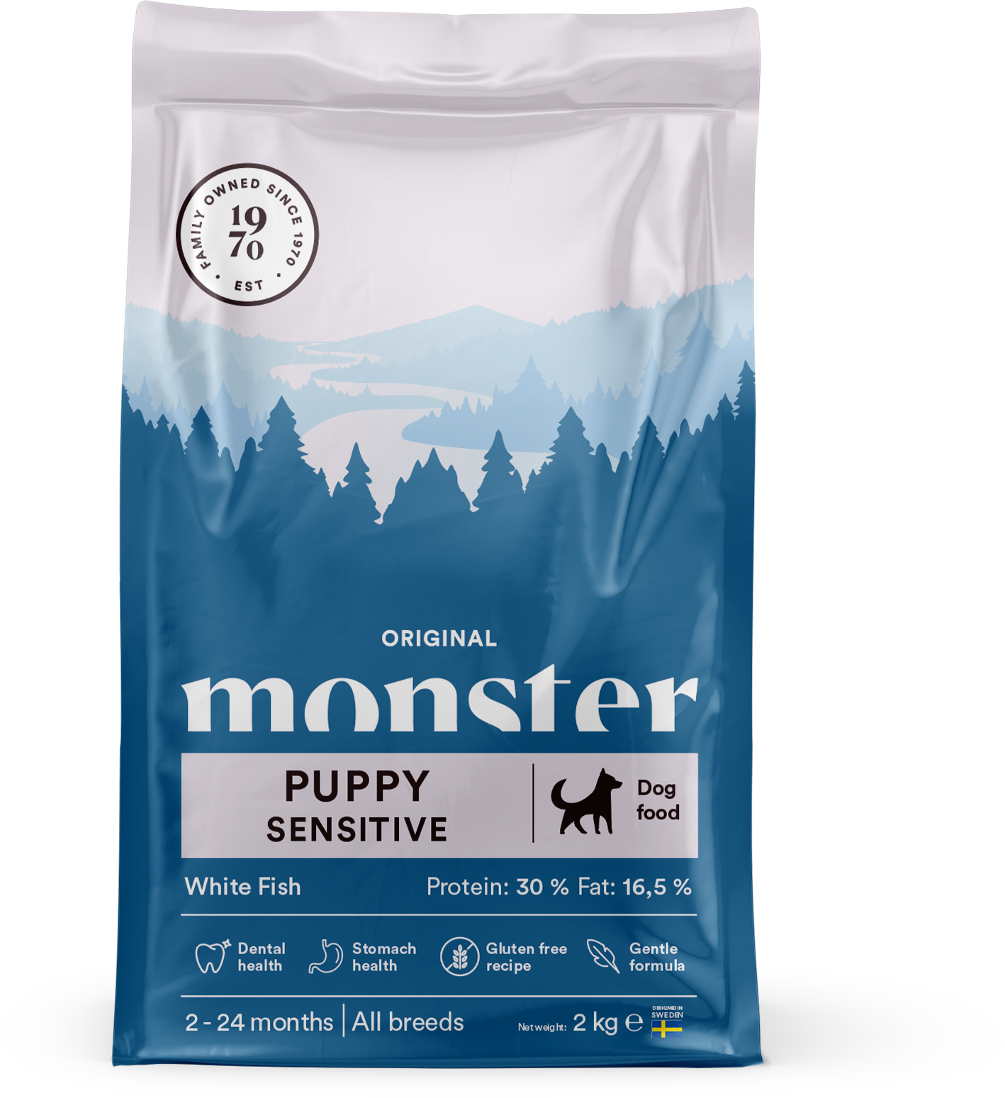 Monster Dog Original Puppy Sensitive White Fish