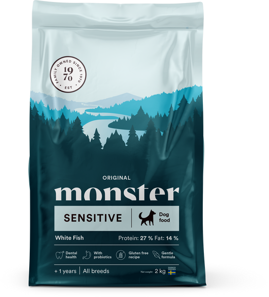 Monster Dog Original Sensitive White Fish