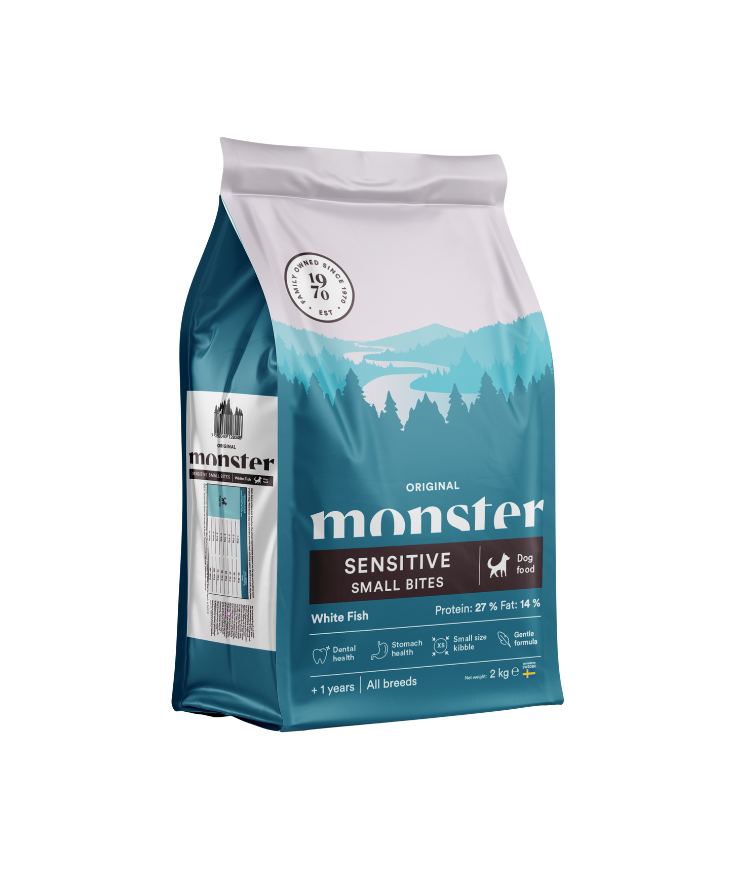 Monster Dog Original Sensitive White Fish Small bites