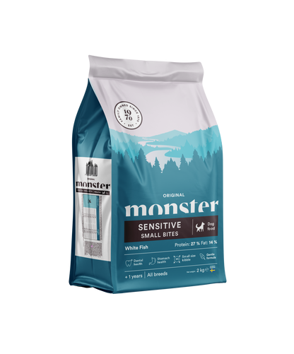 Monster Dog Original Sensitive White Fish Small bites