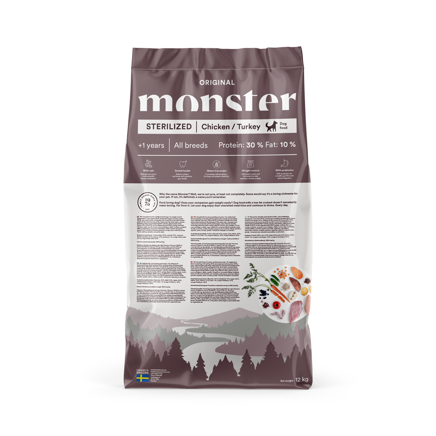 Monster Dog Original Sterilized Chicken/Turkey