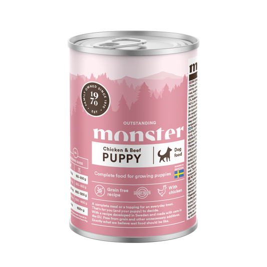 Monster Dog Puppy Chicken Can 400 g