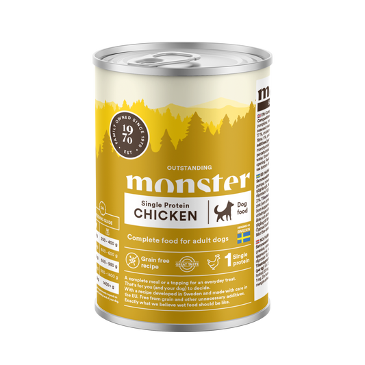 Monster Dog Adult Single Protein Chicken Can 400 g
