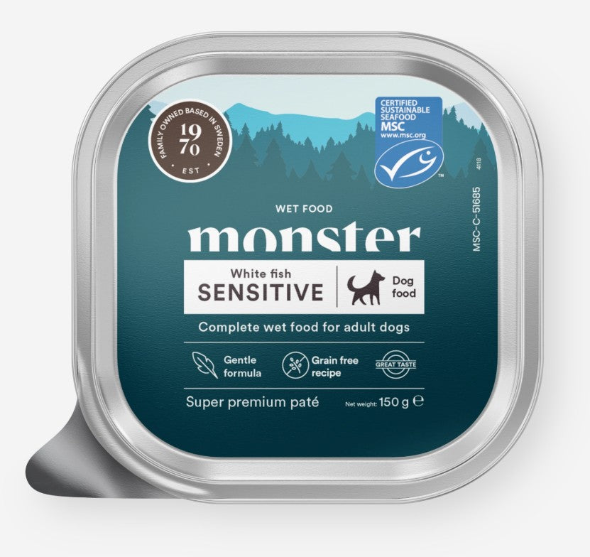 Monster Dog Adult Sensitive Fish Paté 150 g
